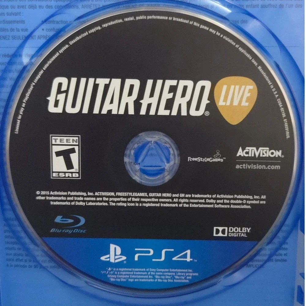 Guitar Hero‎ Live - PlayStation 4 (PS4) - Complete in Box (CIB) Game - Tested